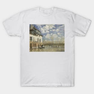 Boat in the Flood at Port Marly by Alfred Sisley T-Shirt